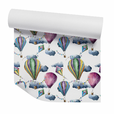 Tapeta Vintage balóny v oblakoch