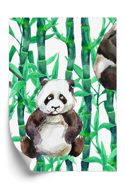 Tapeta na stenu Panda v bambusovom lese