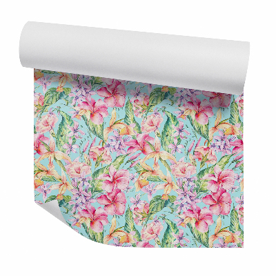 Tapeta Farebné záhradné kvety abstraktné