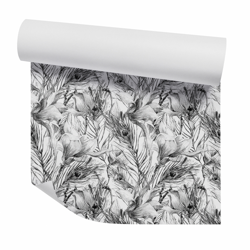 Tapeta Rastliny skica akvarel