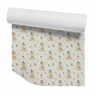 Tapeta na stenu Líška medzi listami v lese