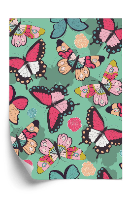 Tapeta na stenu Farebné motýle