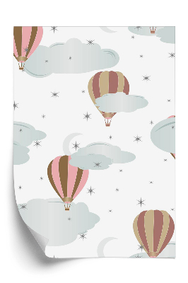 Tapeta na stenu Vzdušné balóny v oblakoch