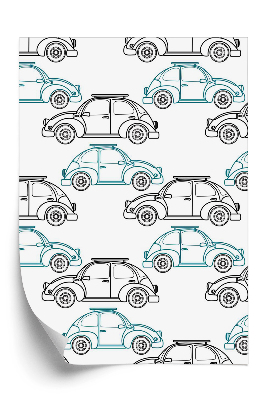 Tapeta na stenu Retro kreslené autá