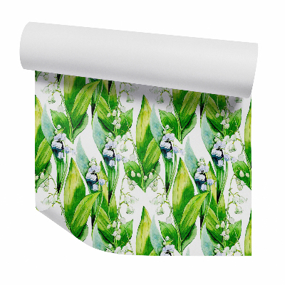 Tapeta na stenu Kreslenie ľalií zelené listy