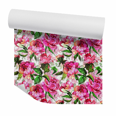 Tapeta Dekoratívne ružové kvitnúce kvety