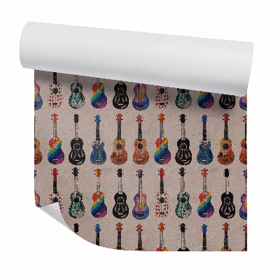 Tapeta na stenu Abstraktné dekoratívne gitary