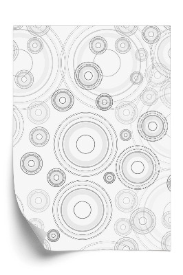 Tapeta Jednofarebné kruhy