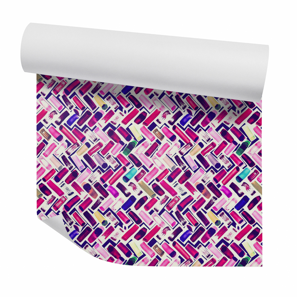 Tapeta na stenu Ozdobné ružové geometrické obrazce