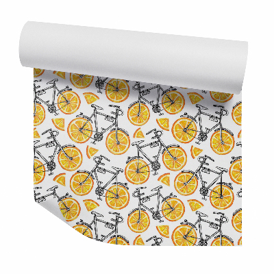 Tapeta na stenu Bicykle na kolesách z plátkov pomaranča