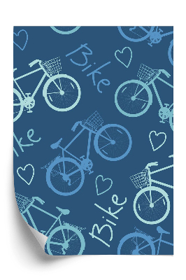 Tapeta Modré bicykle
