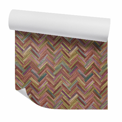 Tapeta Vyblednuté hnedé drevené panely