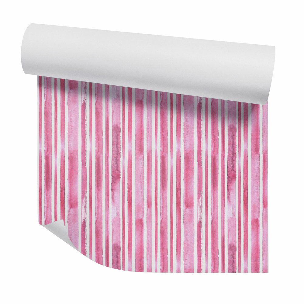 Tapeta na stenu Ružové zvislé pruhy