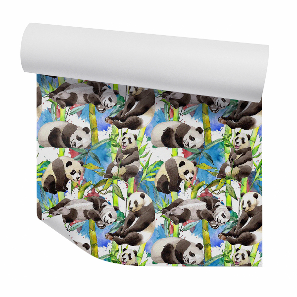 Tapeta Pandy medzi listami