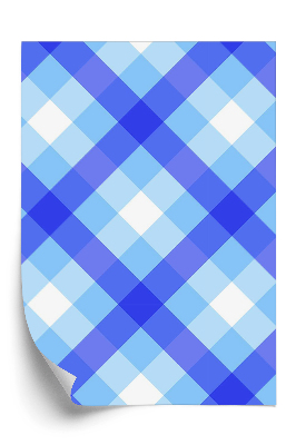 Tapeta na stenu Modrý kartový vzor