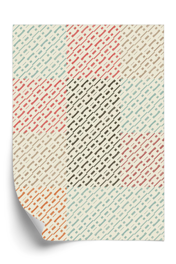 Tapeta Obrys geometrického prešívania