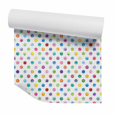 Tapeta na stenu Farebný pastelový veľký hrášok