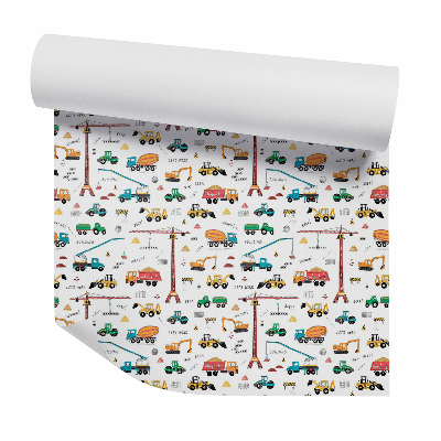 Tapeta na stenu Stavebné stroje hračky pre deti