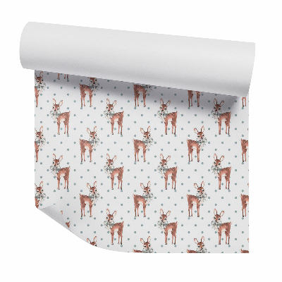 Tapeta Dekoratívne srnky s mašľami