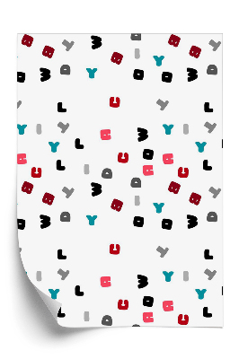 Tapeta na stenu Vzor abecedy