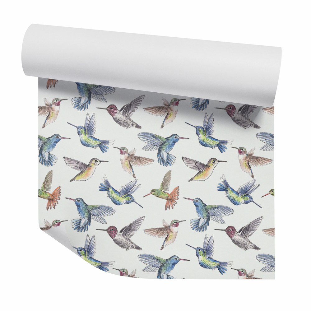 Tapeta Kolibríky akvarel