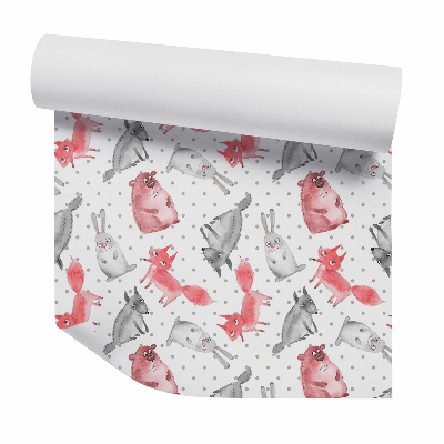 Tapeta na stenu Kreslené lesné zvieratá