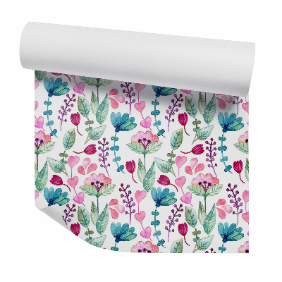 Tapeta na stenu Ružové dekoratívne srdiečka