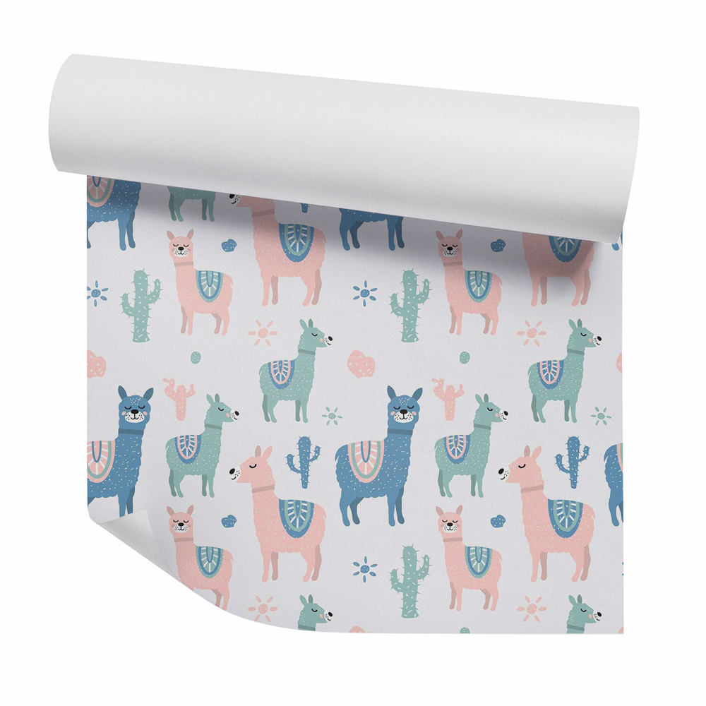 Tapeta Farebné pastelové alpaky