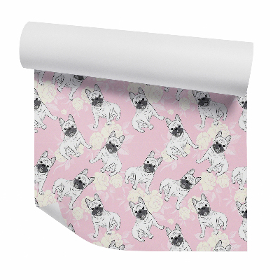 Tapeta Buldoci pri ružiach