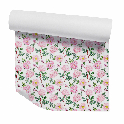 Tapeta na stenu Ružové kvety a listy