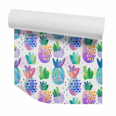 Tapeta Viacfarebné ananásy abstraktné