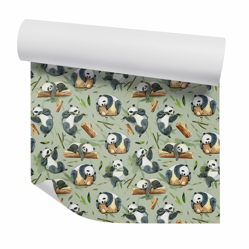 Tapeta na stenu Dekoratívne roztomilé pandy