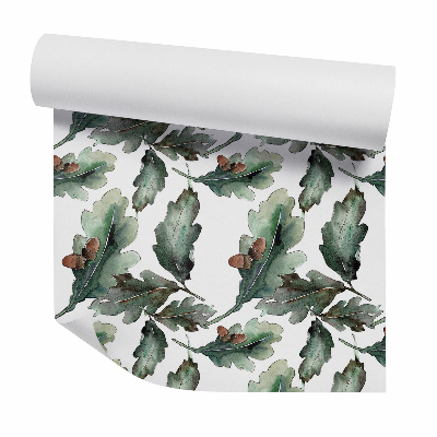 Tapeta Tmavé listy žaluďov