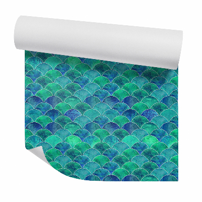 Tapeta na stenu Abstraktné polkruhové rybie šupiny