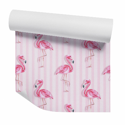 Tapeta na stenu Plameniaky na zvislých pruhoch