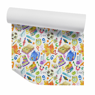 Tapeta na stenu Školský čas farebné predmety