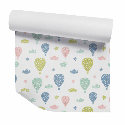 Tapeta Pastelové balóny a oblaky