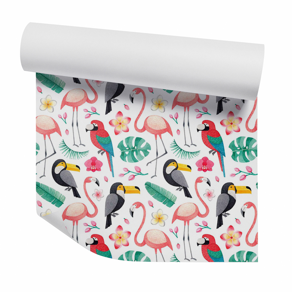 Tapeta Pastelové exotické vtáky