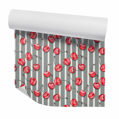 Tapeta na stenu Čerešne na zvislých pruhoch