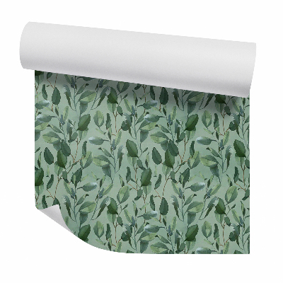 Tapeta na stenu Zelené listy hustý vzor