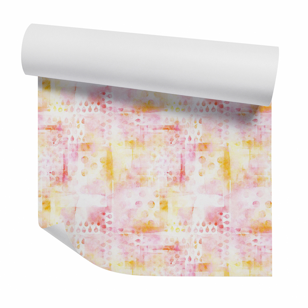 Tapeta Vzor vodných kvapiek akvarel