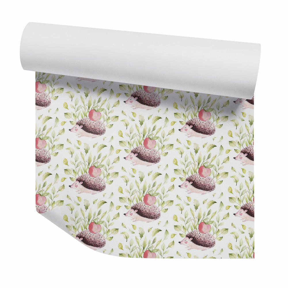 Tapeta Malý ježko s jablkom