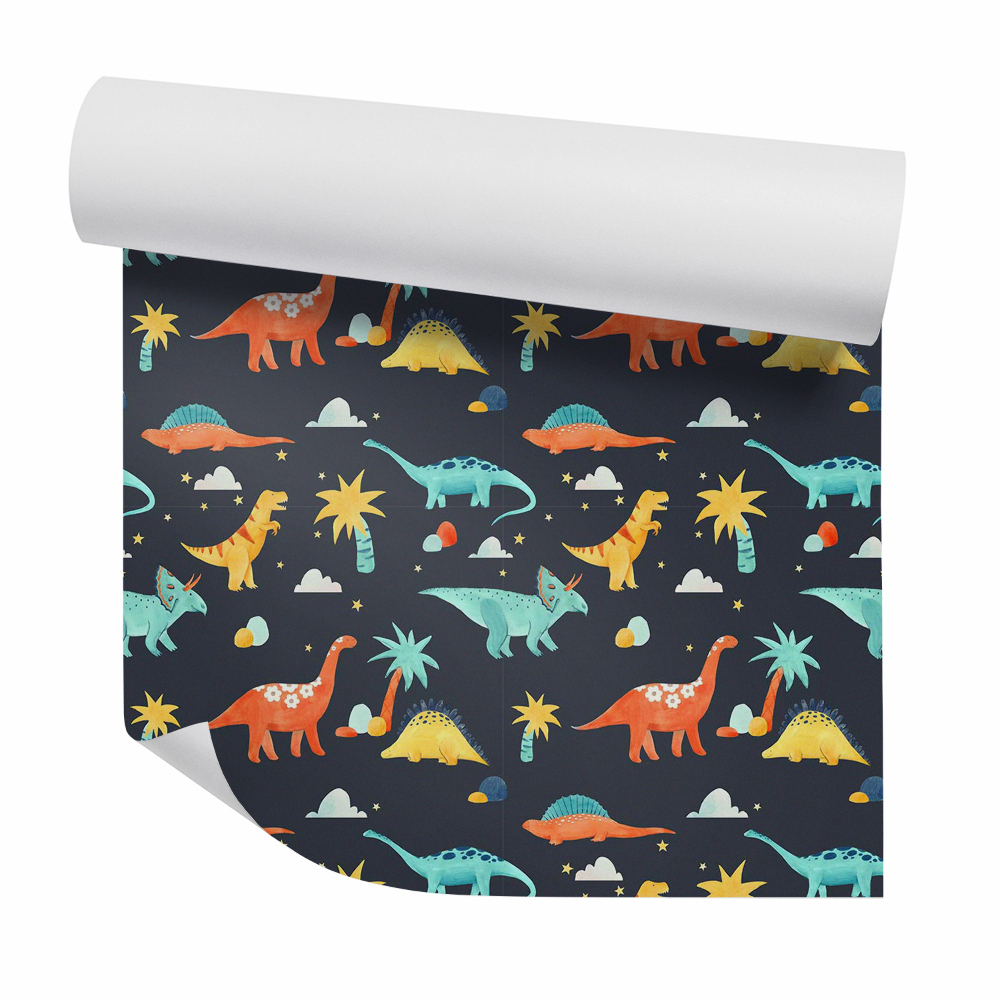 Tapeta Farebné zábavné dinosaury