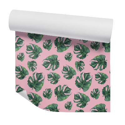 Tapeta na stenu Listy monstery nakreslená vegetácia