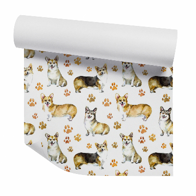 Tapeta Kreslené psy Corgie
