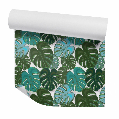 Tapeta na stenu Listy monstery veľká kresba