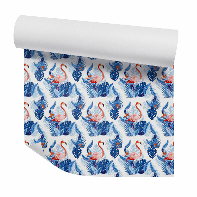 Tapeta na stenu Plameniaky uprostred tropickej vegetácie