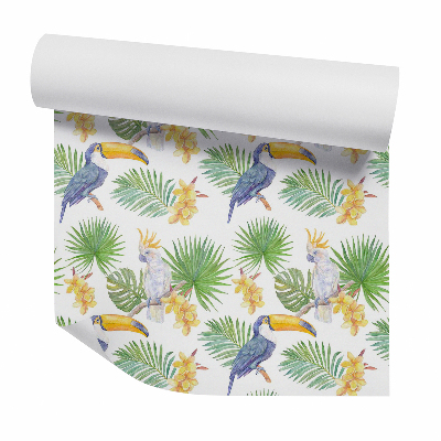 Tapeta na stenu Exotické vtáky sfarbené svetlom