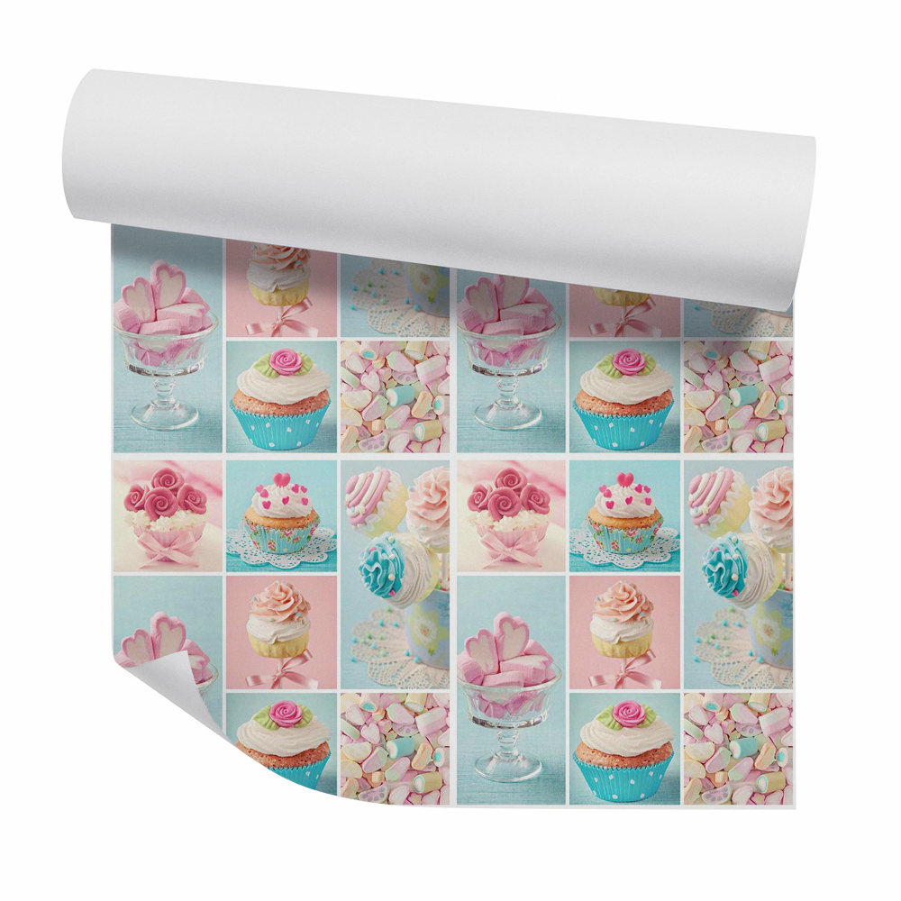 Tapeta na stenu Farebné cukríky a koláčiky