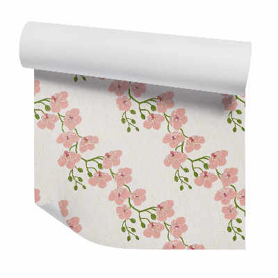 Tapeta Závesné orchidey telovej farby